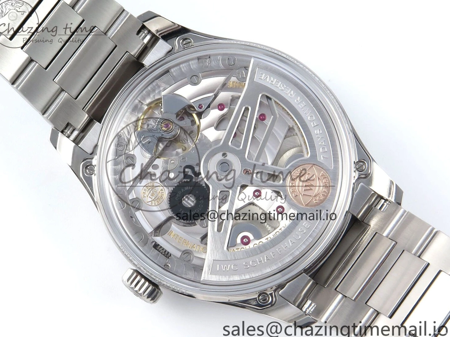 MIROTIME 0314 Portugieser Auto IWC0562B APSF 1:1 Best Edition Gold Dial on SS Bracelet A Reliable 6996